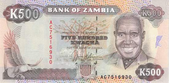 500 Kwacha 1989